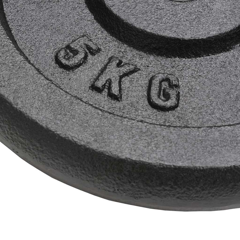 Weight plates, 4 pcs., 2x10 kg+2x5 kg, cast iron