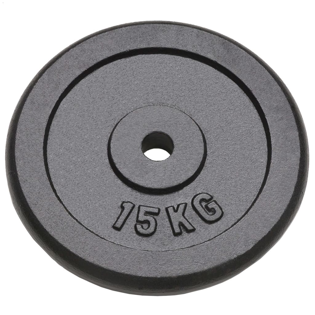 Weight plates, 2 pcs., 2x15 kg, cast iron