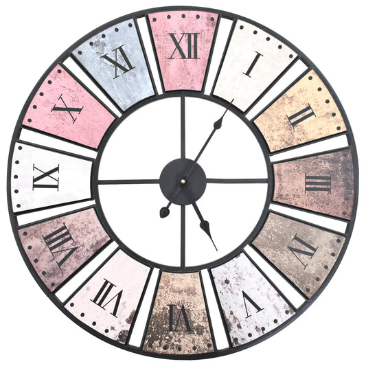 Vintage wall clock, 60 cm, with quartz movement, XXL