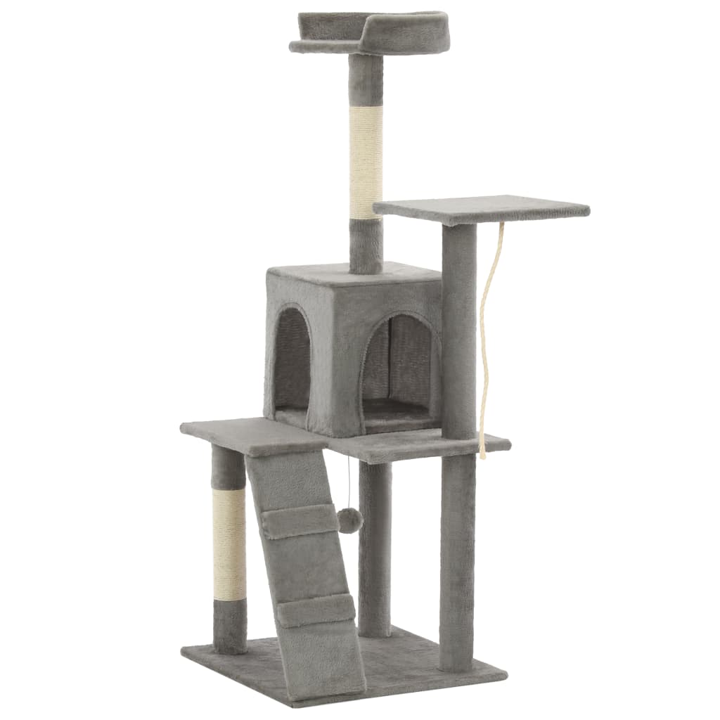 Set of cats, posts with sisal rope, 120 cm, gray