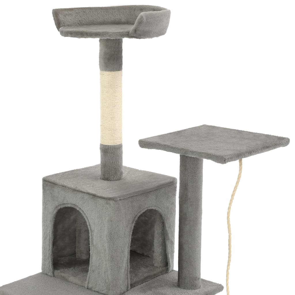Set of cats, posts with sisal rope, 120 cm, gray