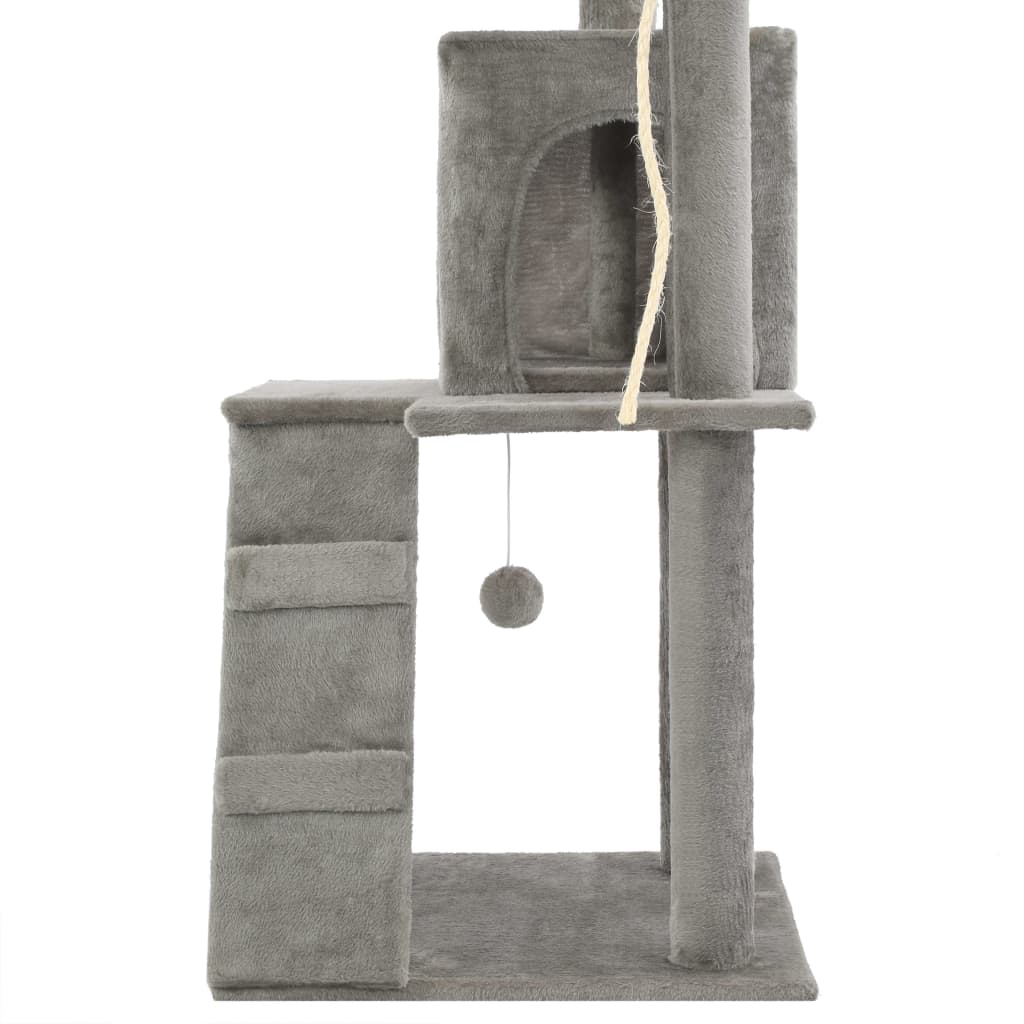 Set of cats, posts with sisal rope, 120 cm, gray