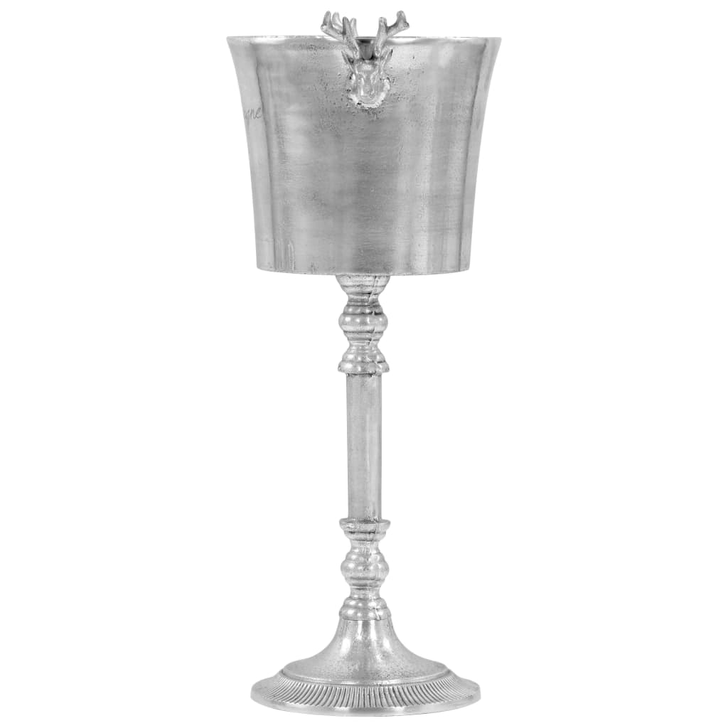 Champagne shaker, silver, 39 x 29 x 71 cm, aluminum