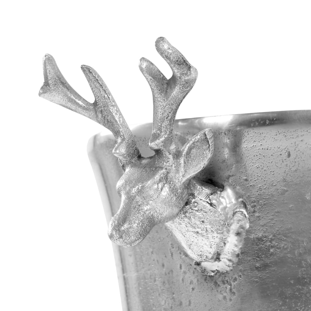 Champagne shaker, silver, 39 x 29 x 71 cm, aluminum