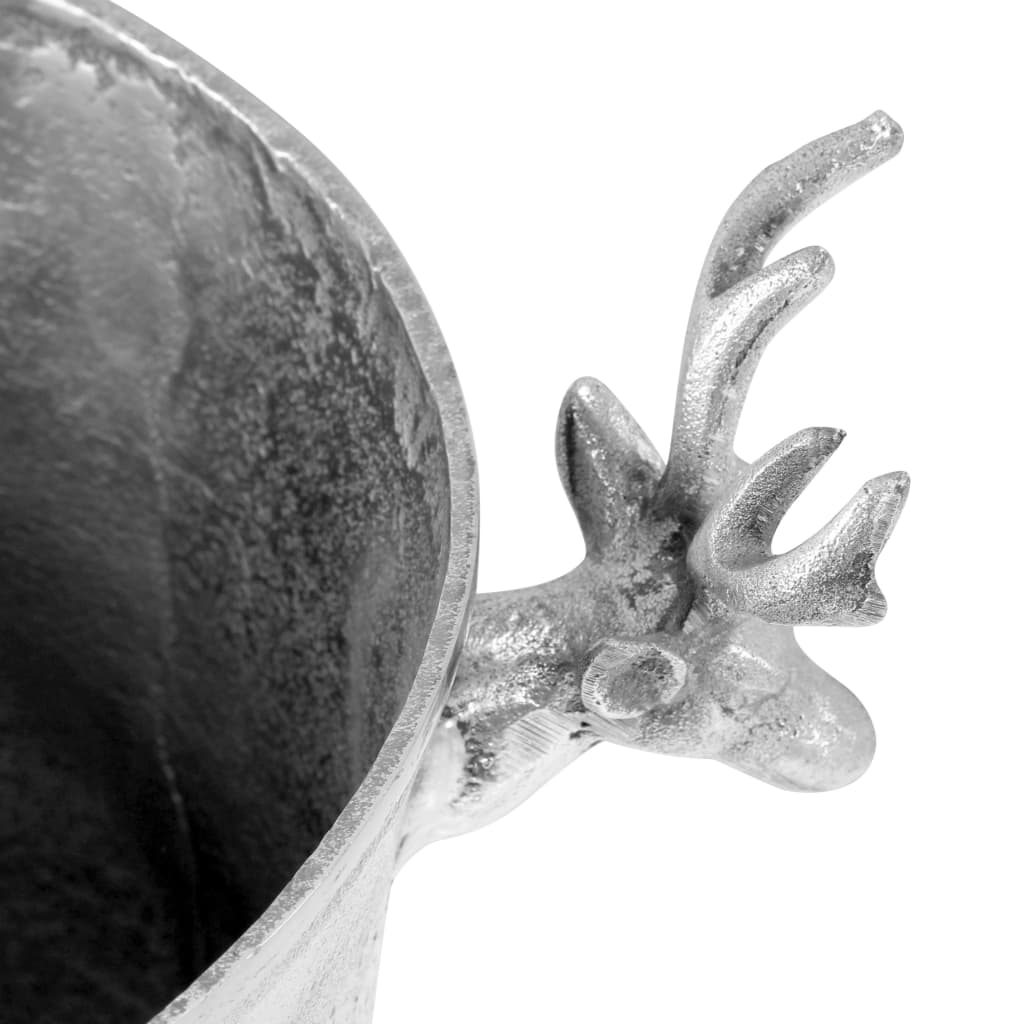 Champagne shaker, silver, 39 x 29 x 71 cm, aluminum