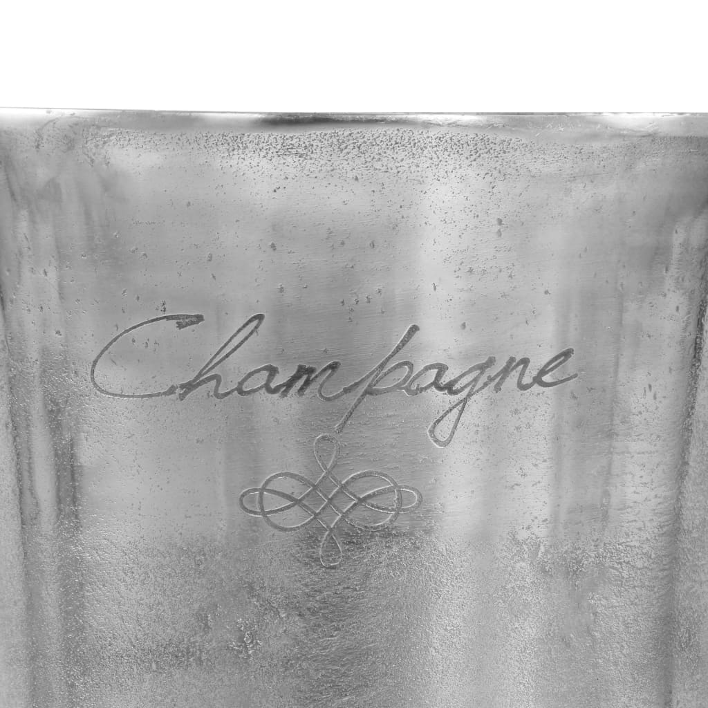 Champagne shaker, silver, 39 x 29 x 71 cm, aluminum