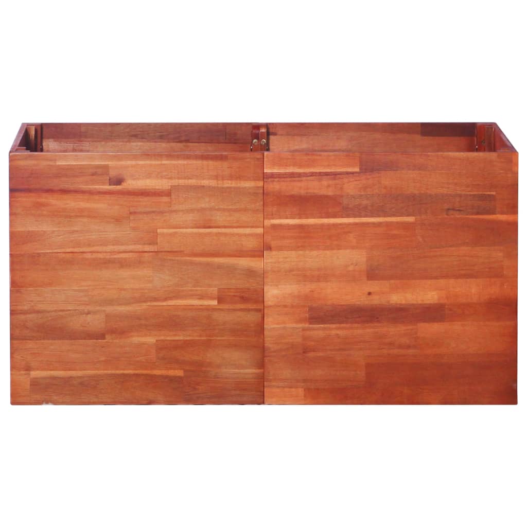 Strat înălțat de grădină, 100 x 50 x 50 cm, lemn de acacia