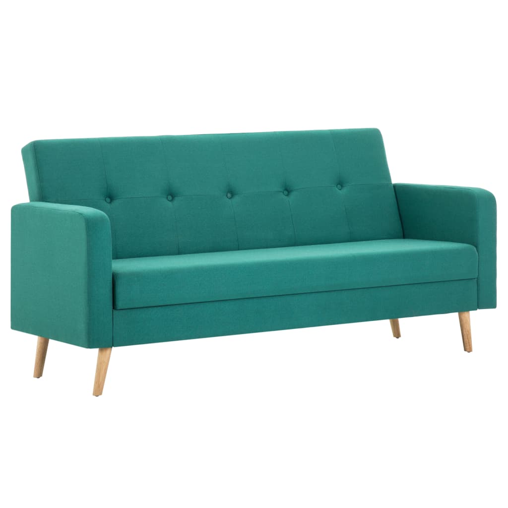 Canapea din material textil verde