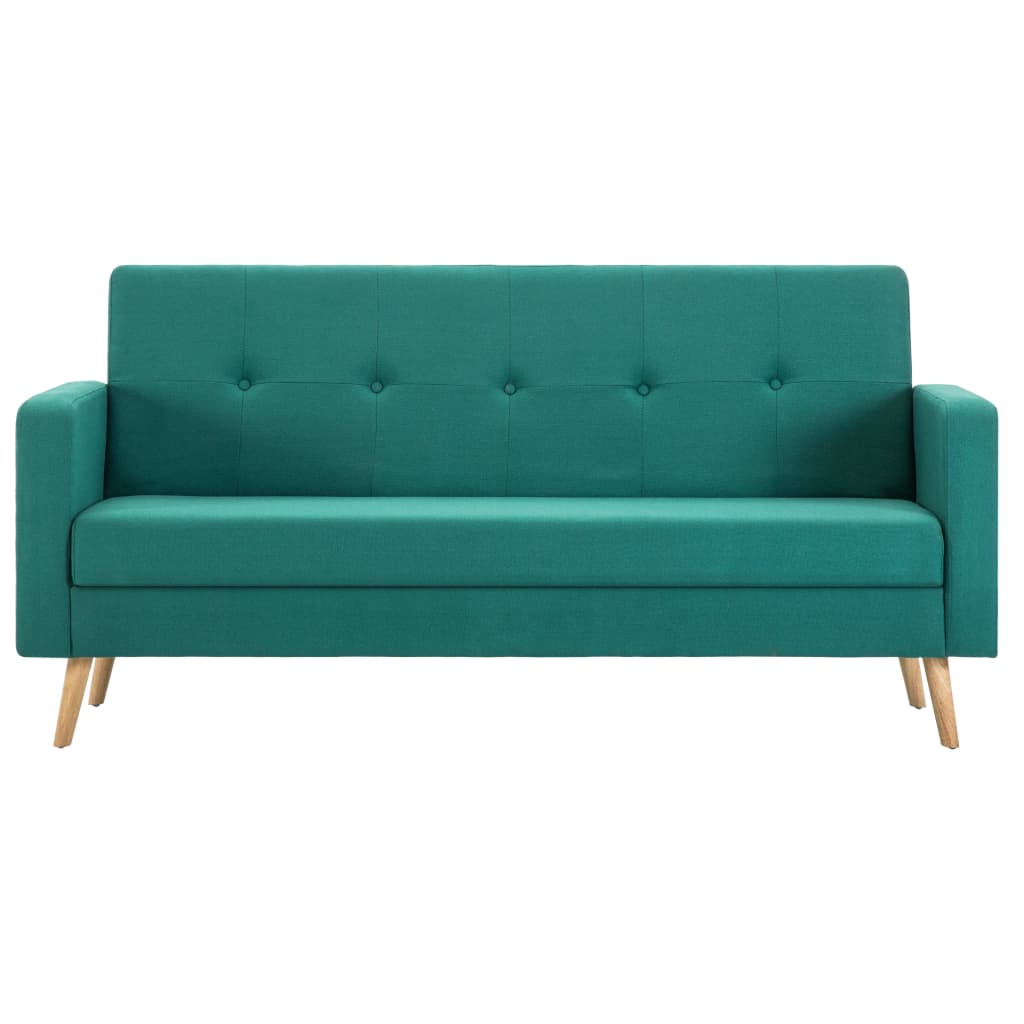 Canapea din material textil verde