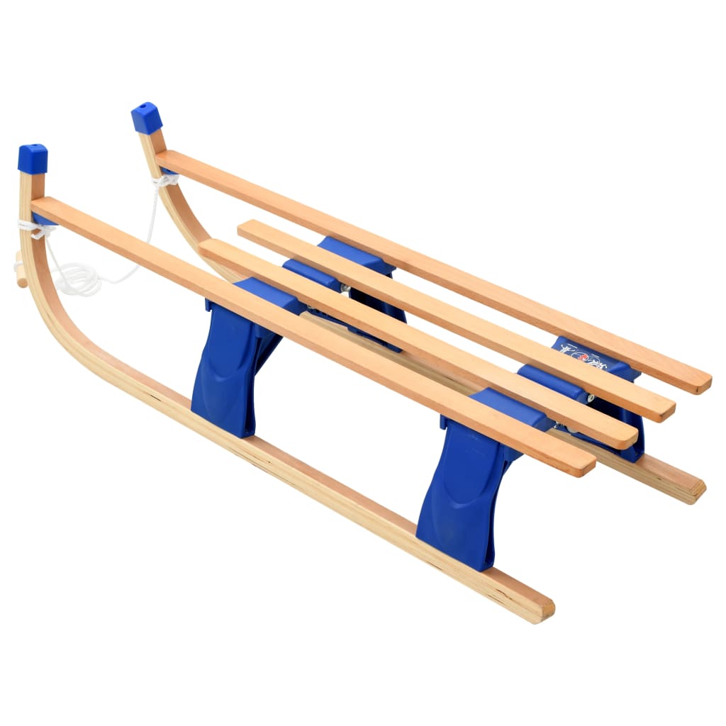Folding wooden sled, 110 cm
