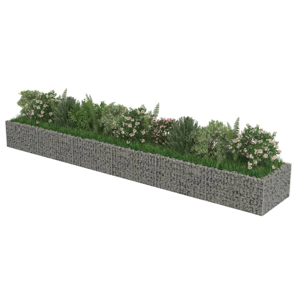 Strat înălțat gabion, 540 x 90 x 50 cm, oțel galvanizat