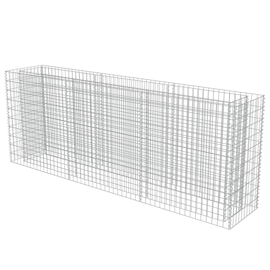 Strat înălțat gabion, 270 x 50 x 100 cm, oțel galvanizat