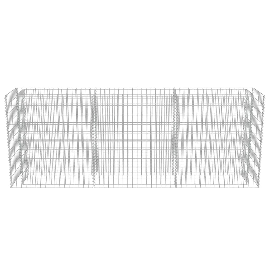 Strat înălțat gabion, 270 x 50 x 100 cm, oțel galvanizat