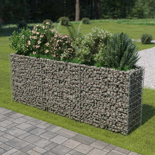Strat înălțat gabion, 270 x 50 x 100 cm, oțel galvanizat