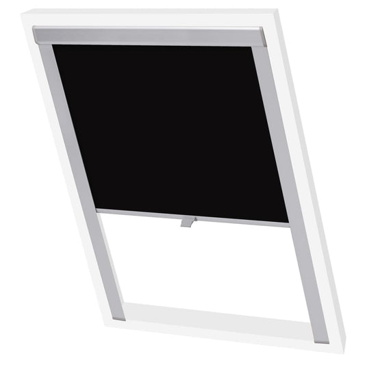 Opaque roller blind, black, MK04