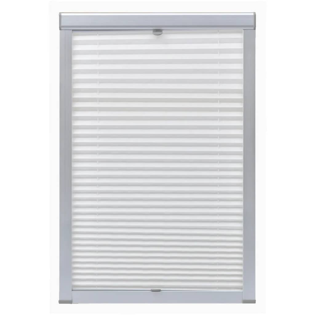 Pleated blind, white, PK06