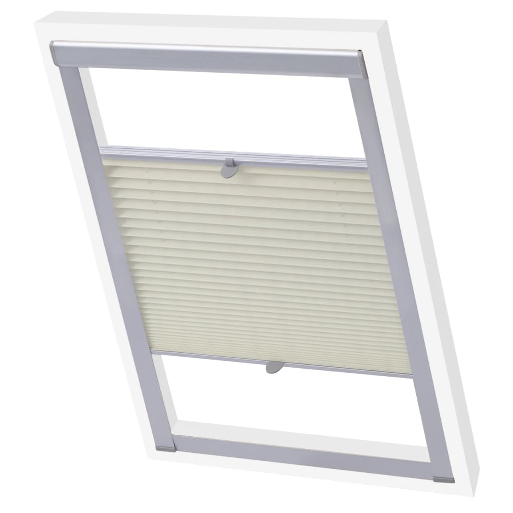 Pleated blind, cream, CK04