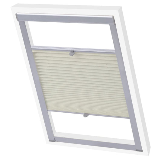 Pleated blind, cream, CK04