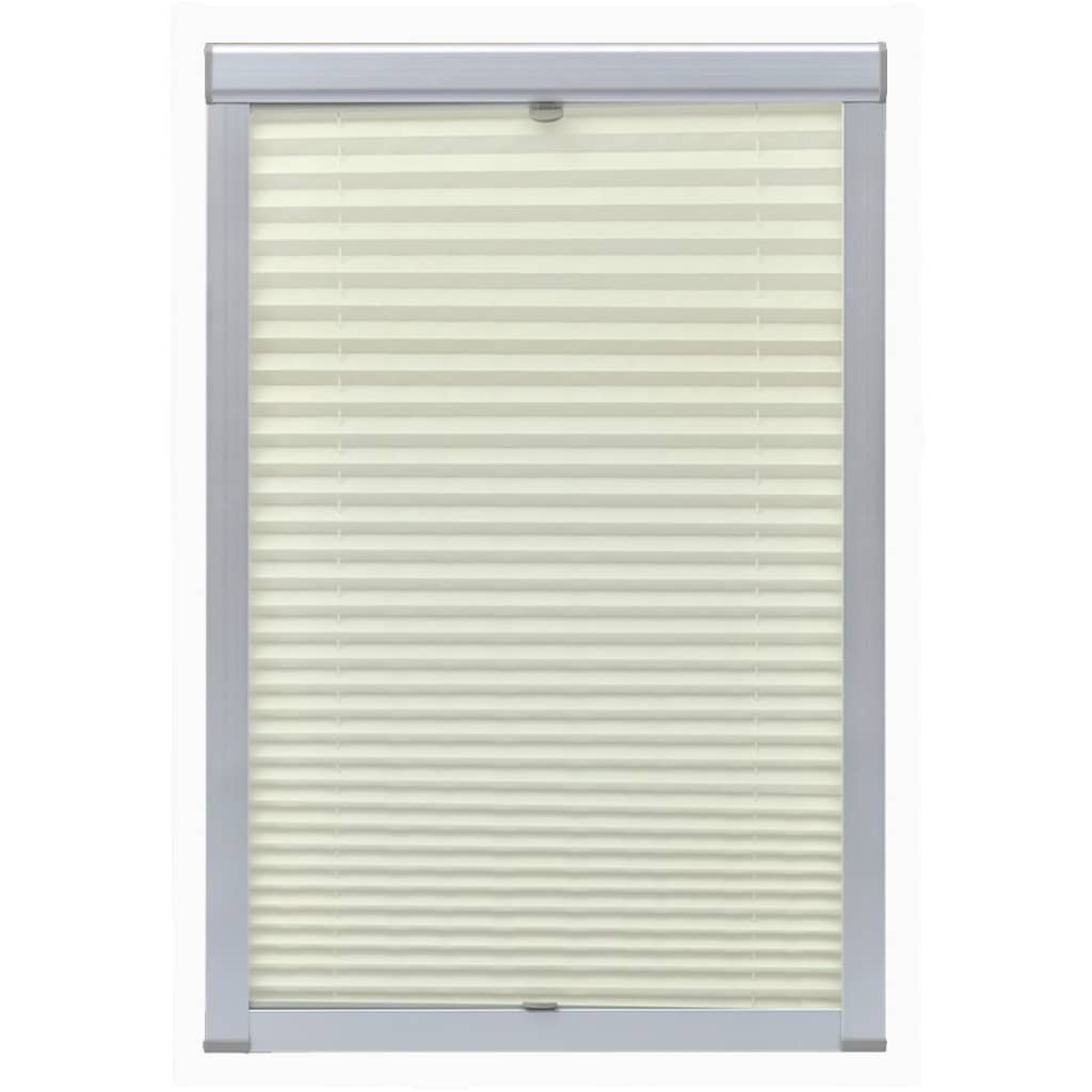 Pleated blind, cream, CK04