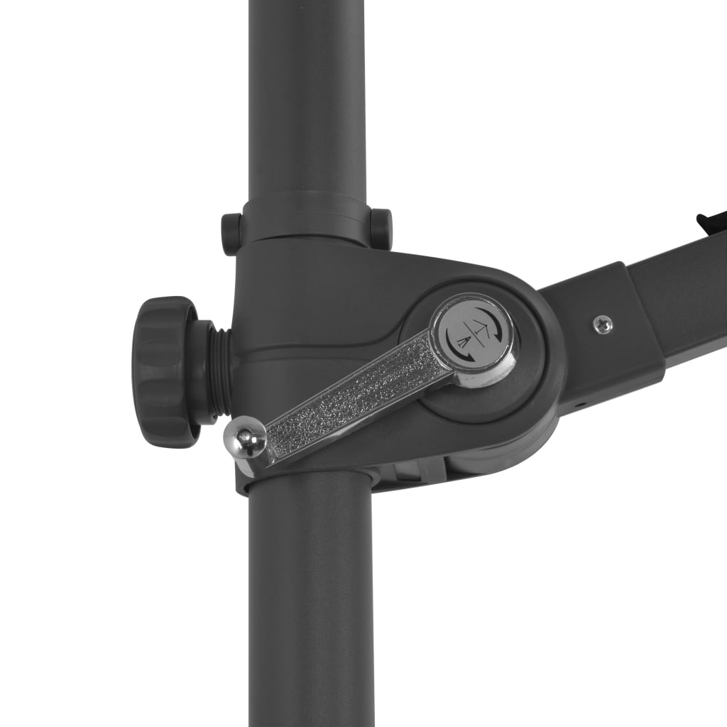 Umbrelă în consolă cu stâlp din oțel, antracit, 300 cm