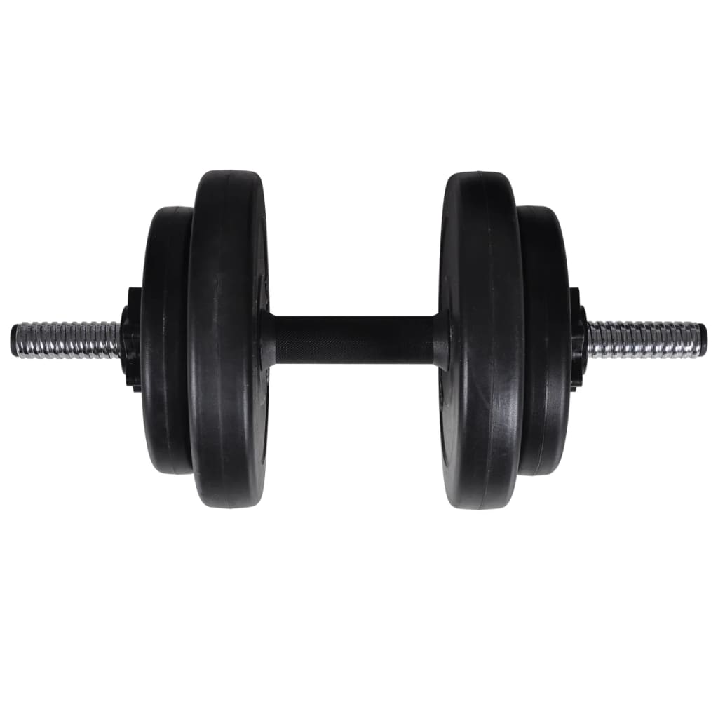 Adjustable bench for abs with 60.5 kg barbell/dumbbell set