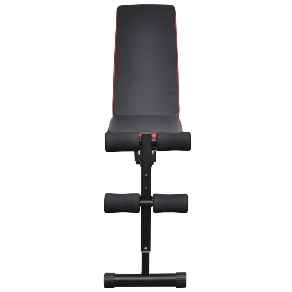 Adjustable sit-up bench with dumbbell set 30.5 kg