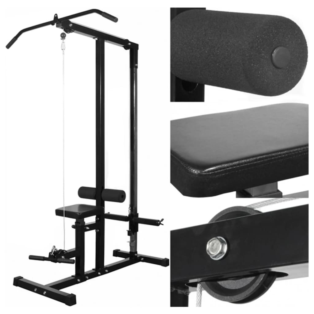 Strength tower with set of barbells and dumbbells 60.5 kg