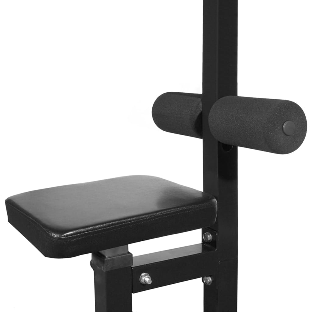 Strength tower with set of barbells and dumbbells 60.5 kg