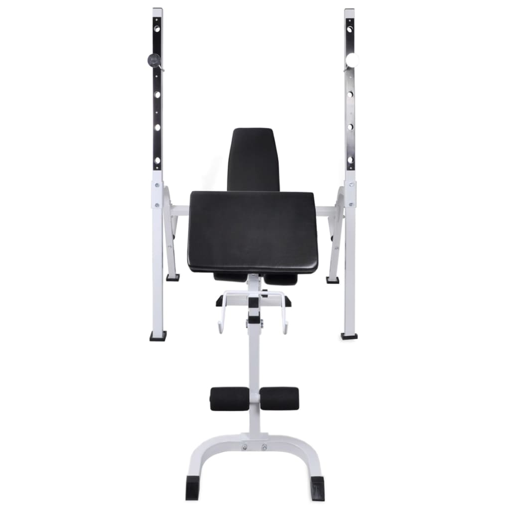 Rastel weight training bench, barbell/dumbbell set, 60.5kg