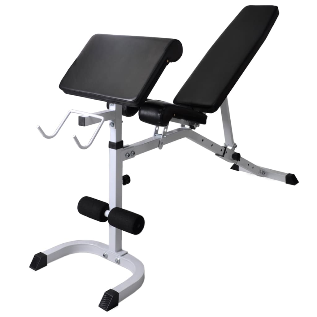 Rastel weight training bench, barbell/dumbbell set, 60.5kg
