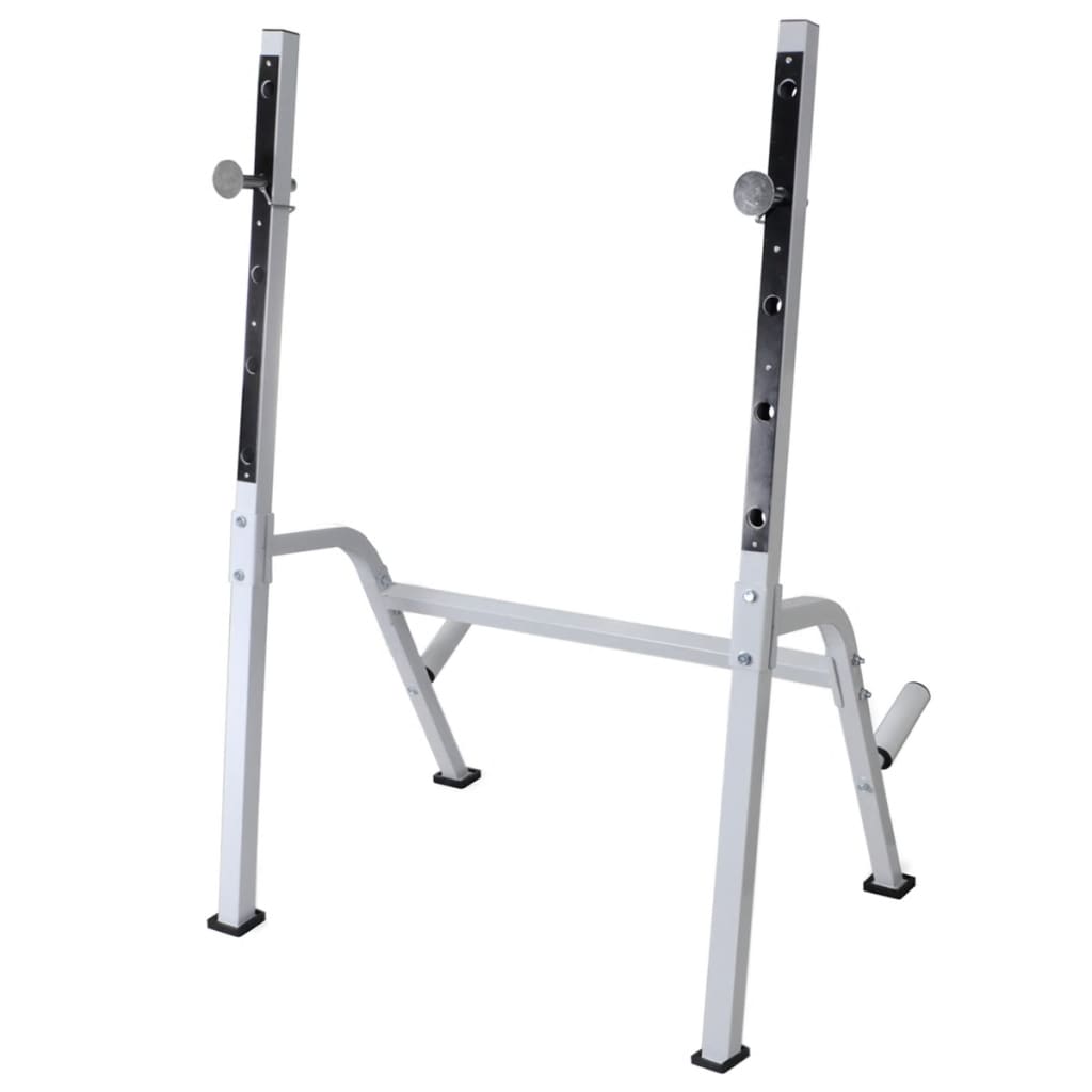 Rastel weight training bench, barbell/dumbbell set, 60.5kg