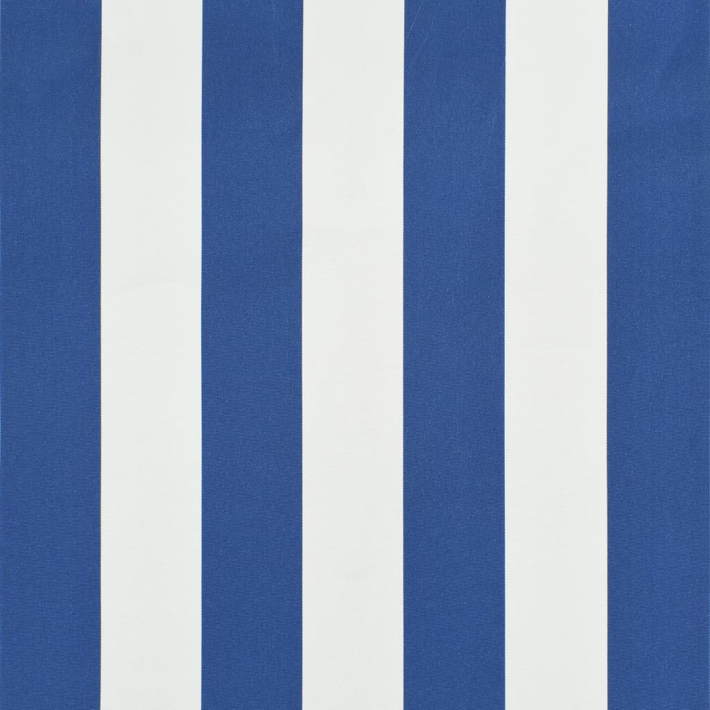 Copertină retractabilă, albastru și alb, 200 x 150 cm