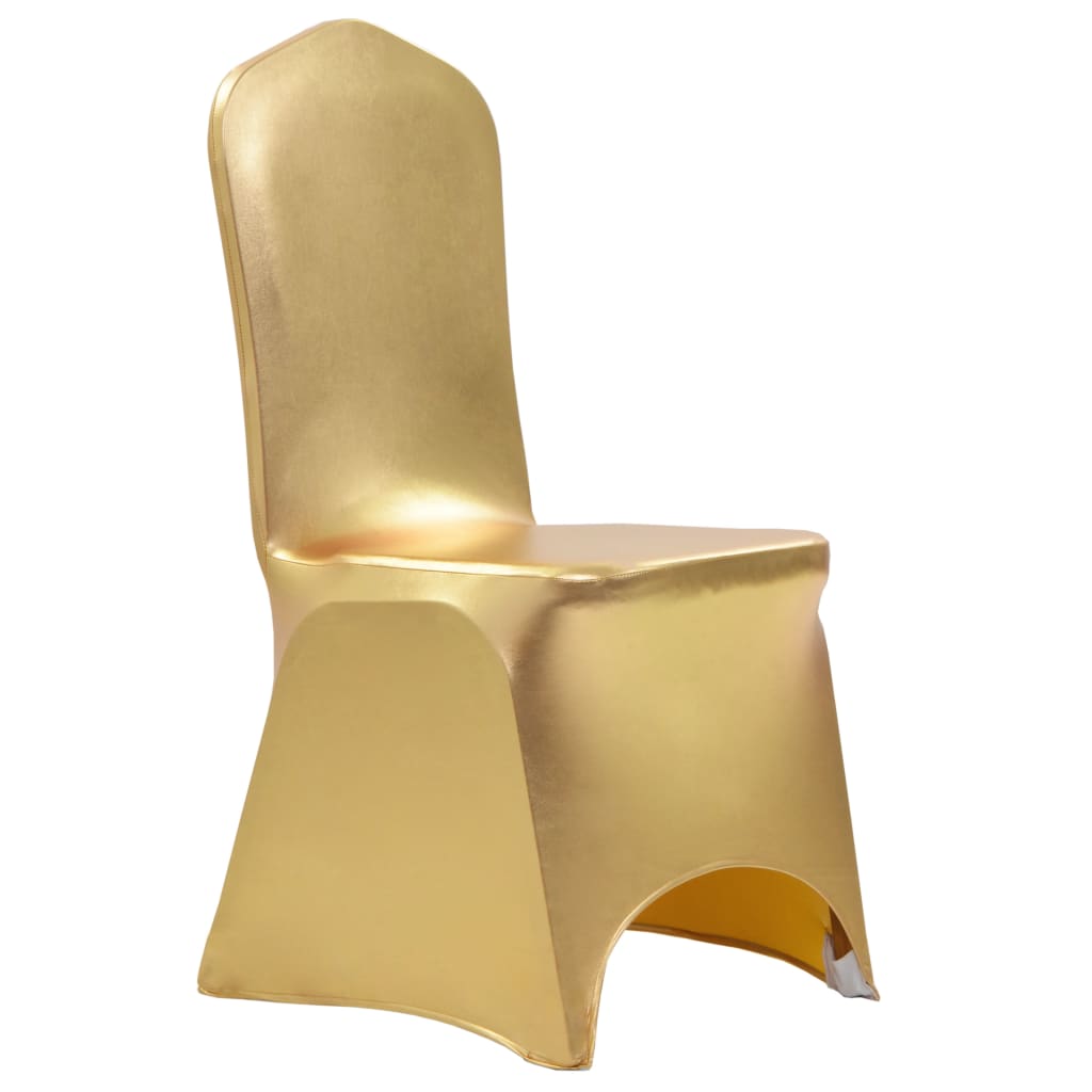 Elastic seat covers, 6 pcs., gold