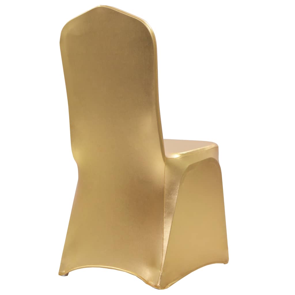 Elastic seat covers, 6 pcs., gold