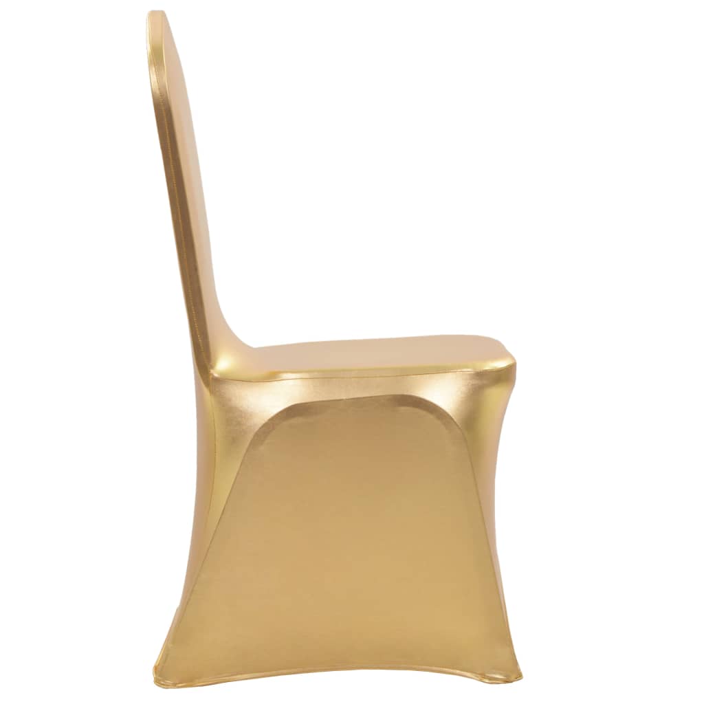 Elastic seat covers, 6 pcs., gold