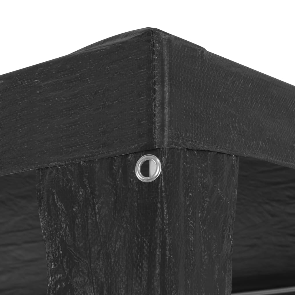 Cort de petrecere, antracit, 3 x 6 m, PE