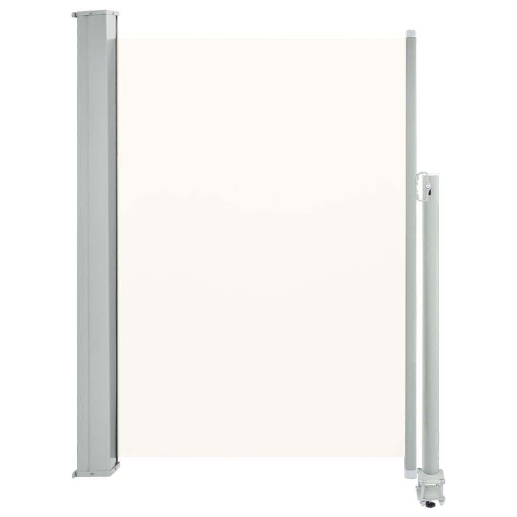 Copertină laterală retractabilă de terasă, crem, 100 x 300 cm