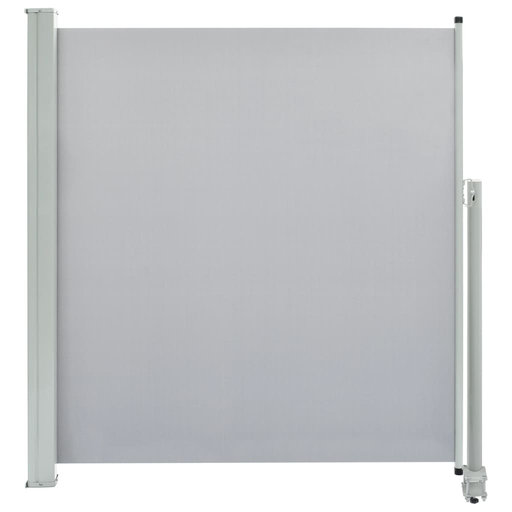 Copertină laterală retractabilă de terasă, gri, 140 x 300 cm