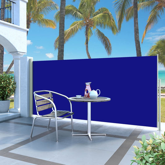 Copertină laterală retractabilă, albastru, 140x300 cm