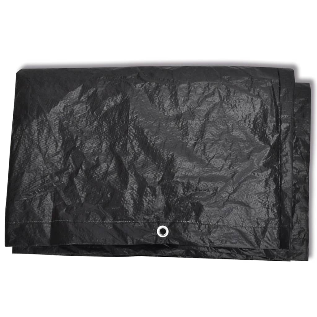Garden furniture cover, tennis table, 2 pcs, 8 meshes, 160x55x182 cm