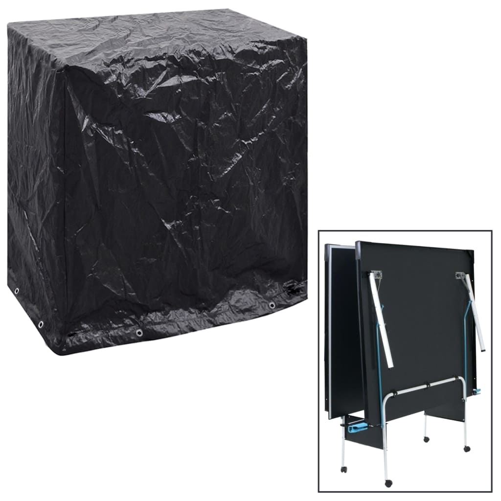 Garden furniture cover, tennis table, 2 pcs, 8 meshes, 160x55x182 cm