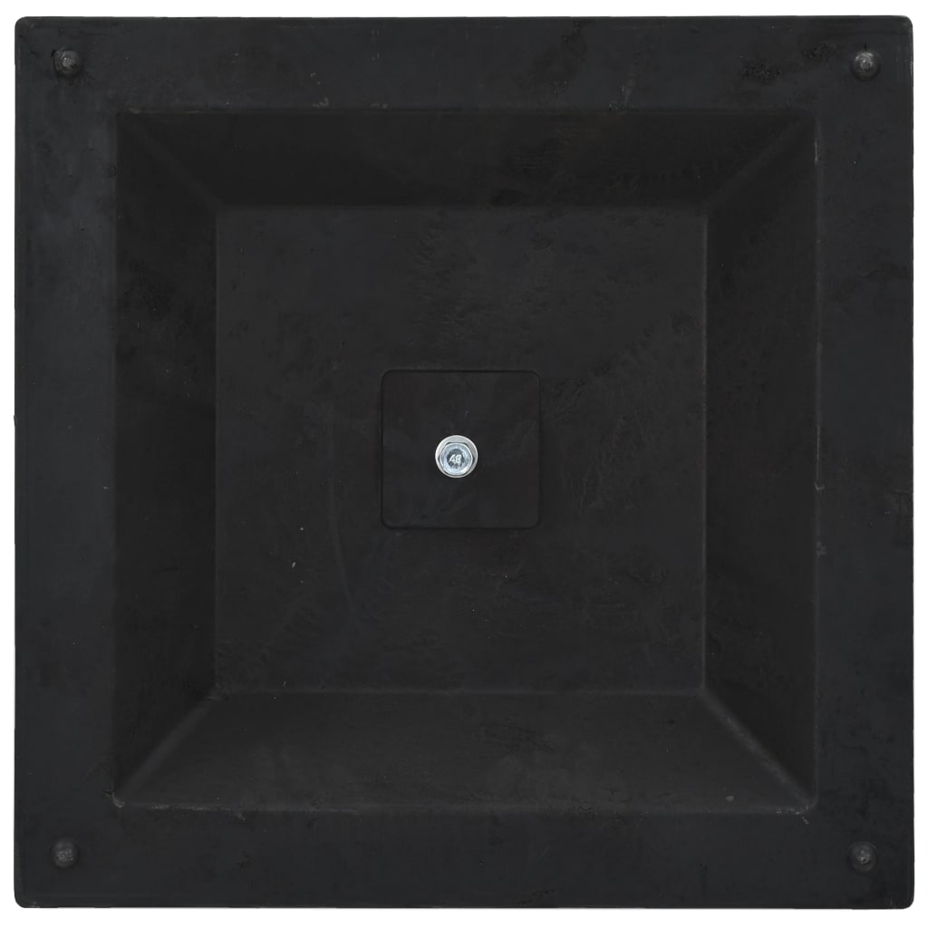 Suport umbrelă de soare, bronz, 12 kg, polirășină, pătrat