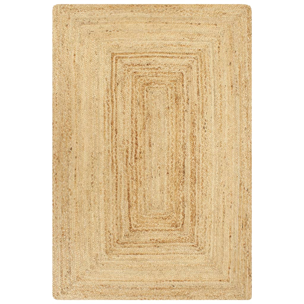 Handmade rug, natural, 160 x 230 cm, jute