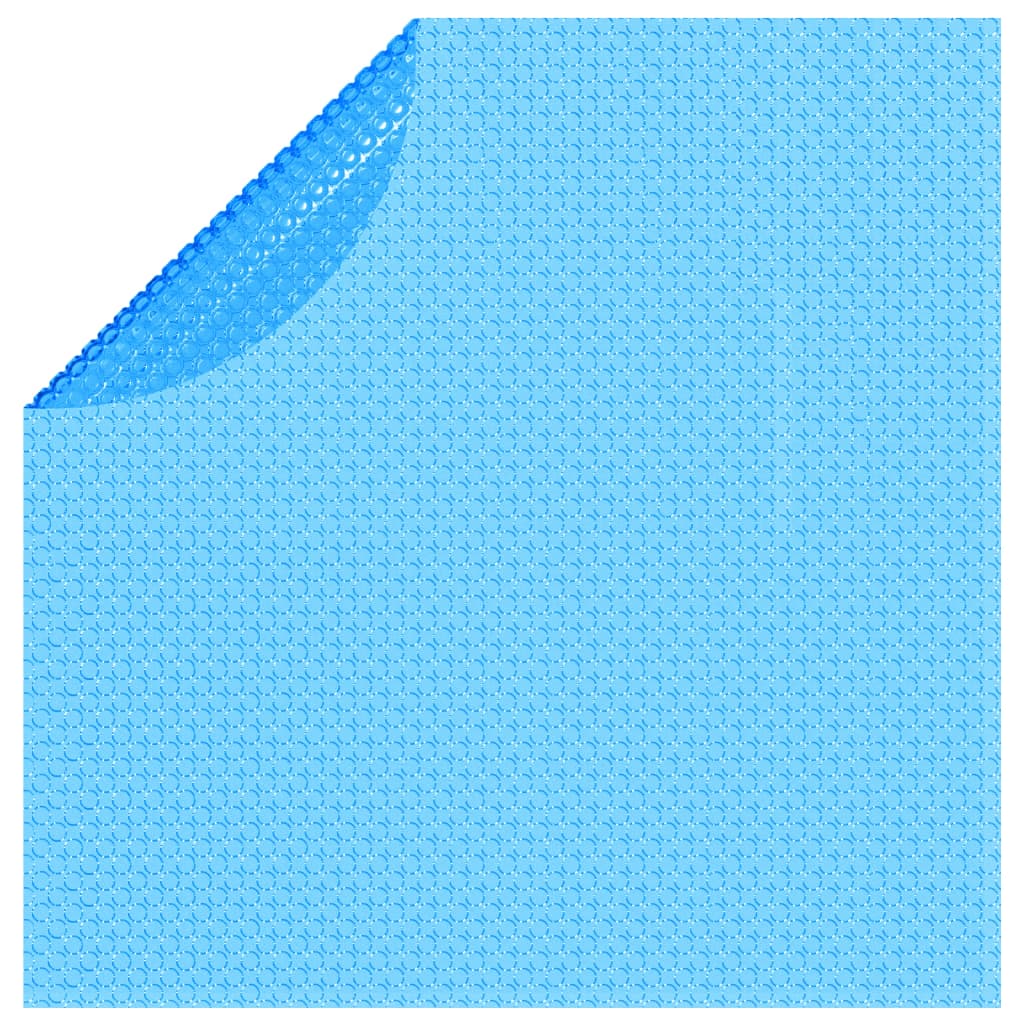 Floating pool solar foil, round, PE, 381 cm, blue