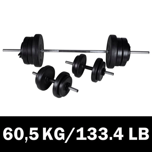 Dumbbell set + 2 dumbbells 60.5kg