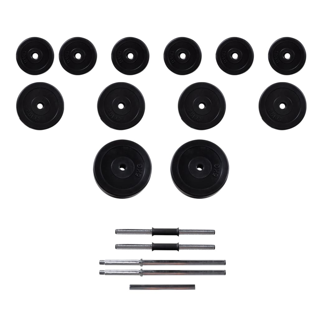 Dumbbell set and 2 dumbbells 30.5 kg