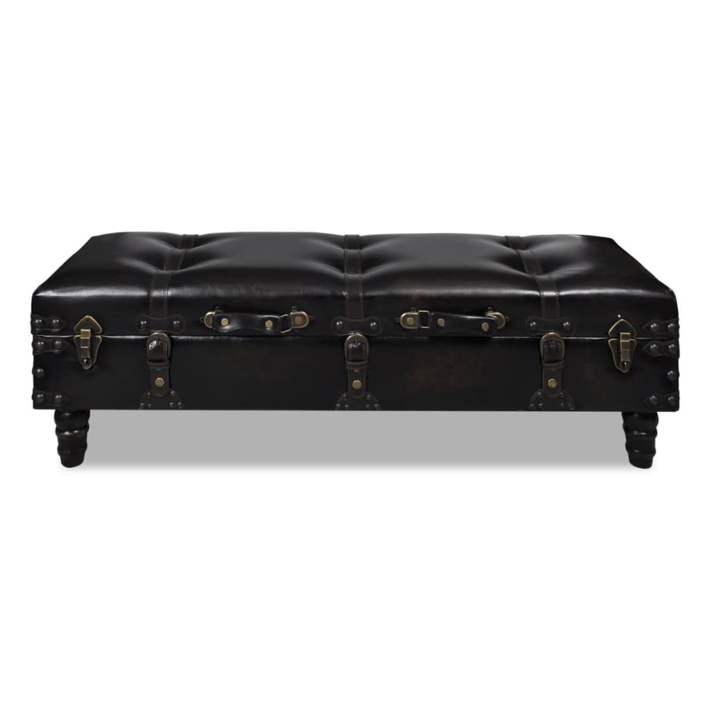 Long storage bench, brown