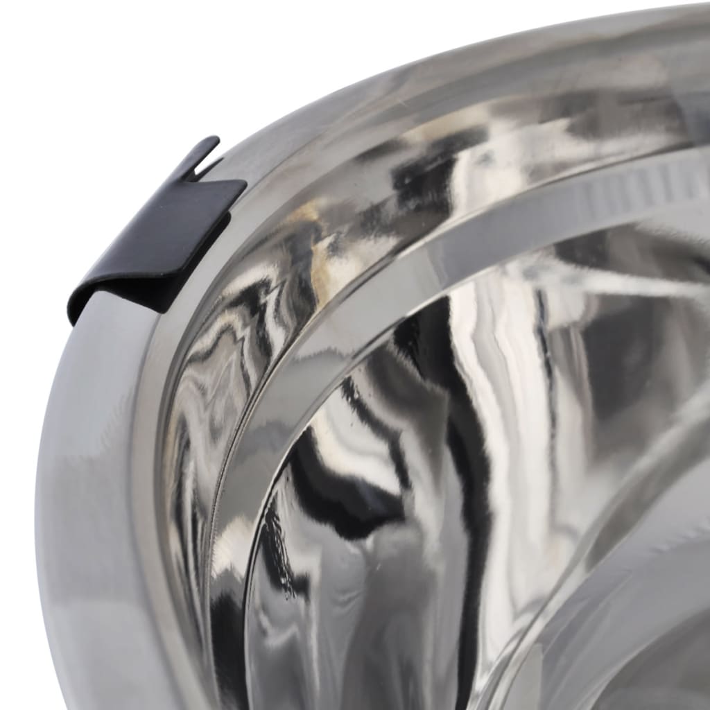 Dog holder &amp; 2 stainless steel bowls x 4.1 l