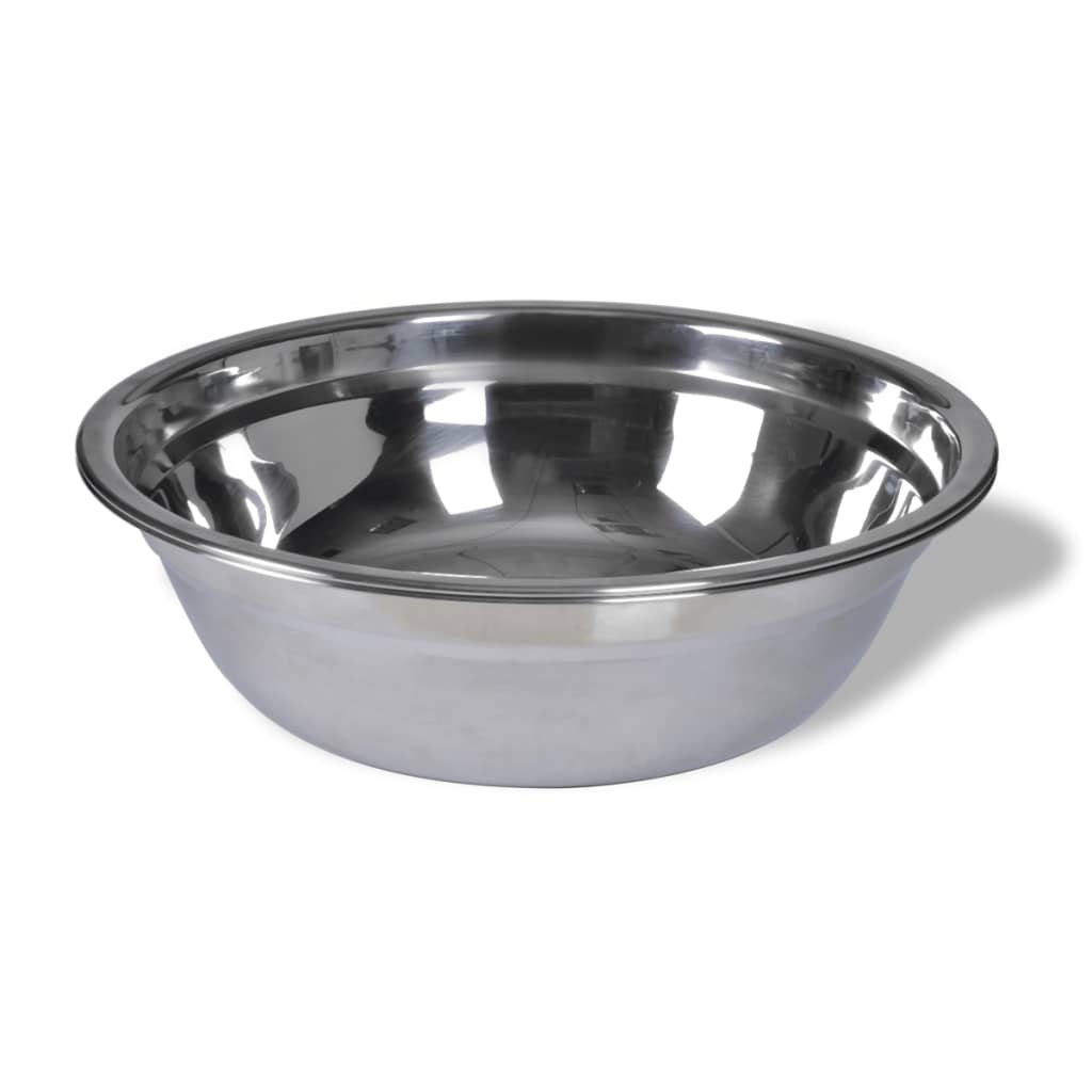 Dog holder &amp; 2 stainless steel bowls x 4.1 l