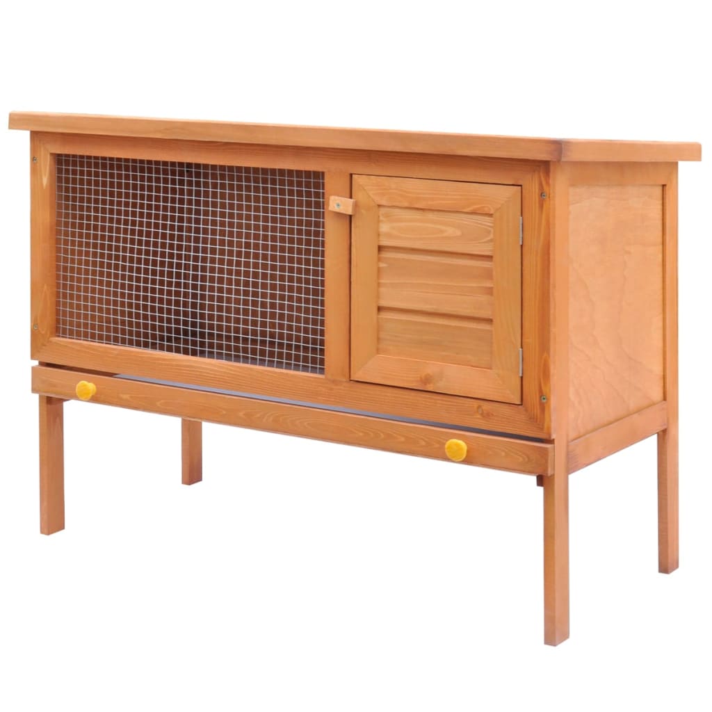 Rabbit cage small animal shelter cage, 1 level, wood